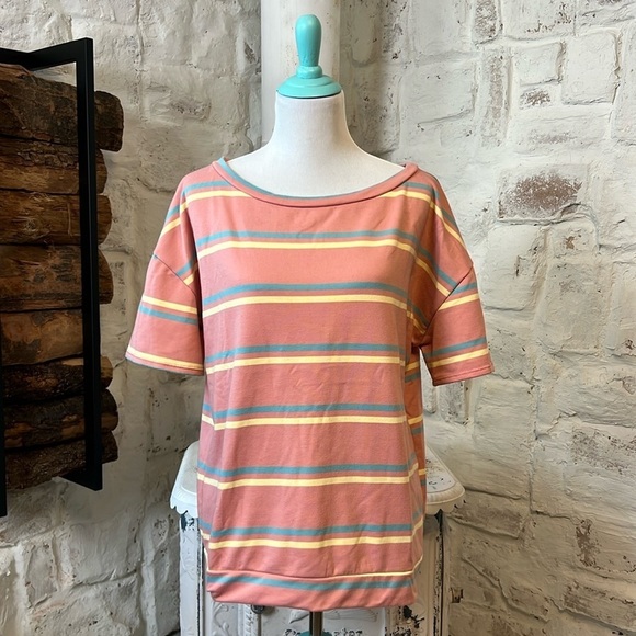 1.4.3. Story by Line Up Tops - 143 Story | Cotton Candy Stripe Top